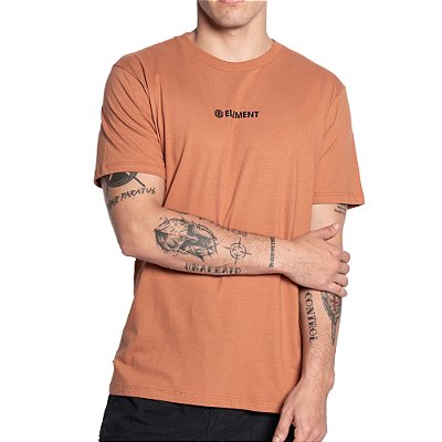 Camiseta Element Blazin Chest Center SM25 Masculina Laranja