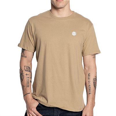 Camiseta Element Basic Crew Color SM25 Masculina Caqui