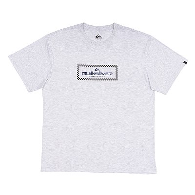 Camiseta Quiksilver Rain Check Plus Size SM25 Cinza Claro