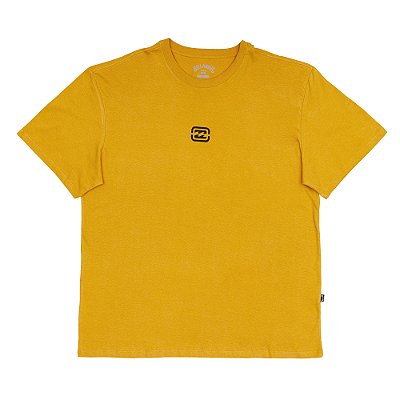 Camiseta Billabong BracketWave Color Plus Size SM25 Mostarda