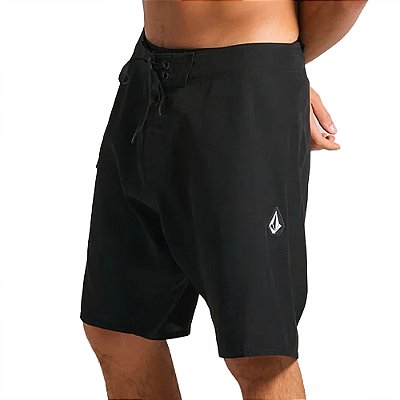 Bermuda Volcom Lido Solid 18" SM25 Masculina Preto