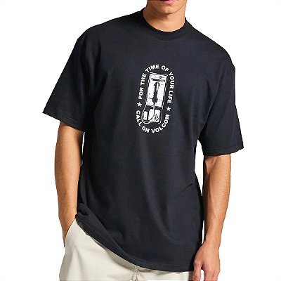 Camiseta Volcom Comfort Time Of Your Life SM25 Preto