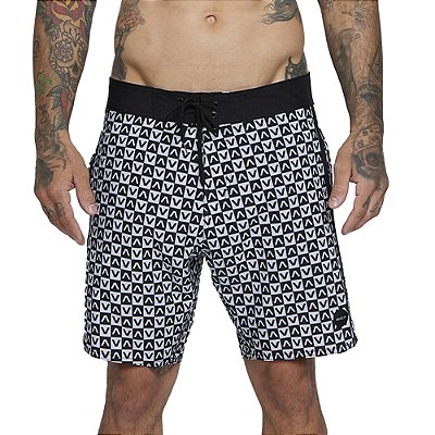 Bermuda RVCA Restless 17" SM25 Masculina Preto