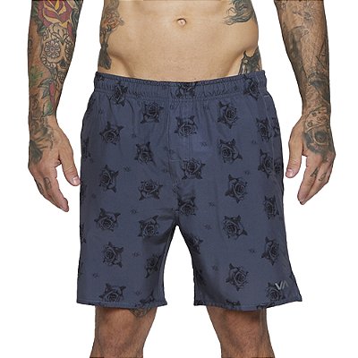 Bermuda RVCA Benj Yogger 17" SM25 Masculina Preto