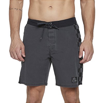 Bermuda Quiksilver Original Arch Hempstretch 18" S25 Preto