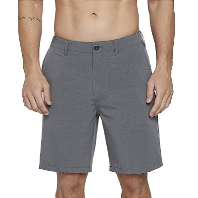 Bermuda Quiksilver Union Heather Amphibian 20" SM25 Preto