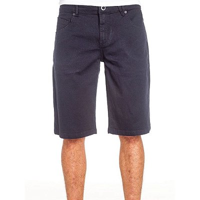 Bermuda Volcom Jeans Navy Vorta Azul Marinho