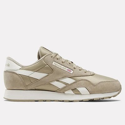 Tênis Reebok CL Nylon Masculino Bege/Branco