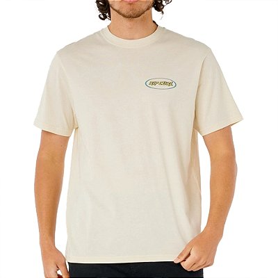 Camiseta Rip Curl Rituals Oval WT25 Masculina Bone