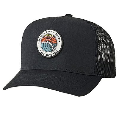 Boné Rip Curl Aba Curva Custom Sunsets Desto Trucker Black