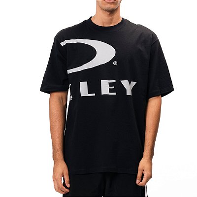 Camiseta Oakley Crop Logo SS WT25 Masculina Blackout