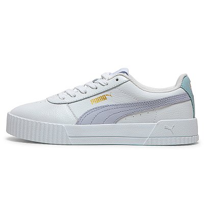 Tênis Puma Carina L BDP Feminino White/Cool Weather/Gold