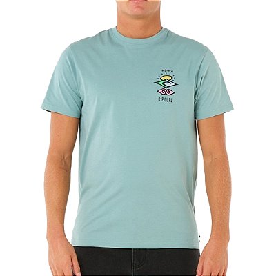 Camiseta Rip Curl Search Icon Big WT25 Masculina Blue Lagoon