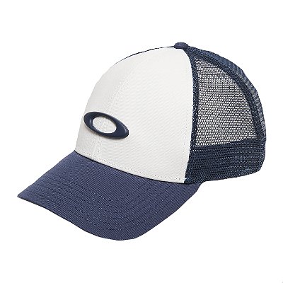 Boné Oakley Aba Curva Trucker Ellipse WT25 Abyss/White