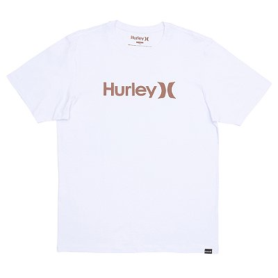 Camiseta Hurley O&O Solid Over WT25 Masculina Branco/Marrom