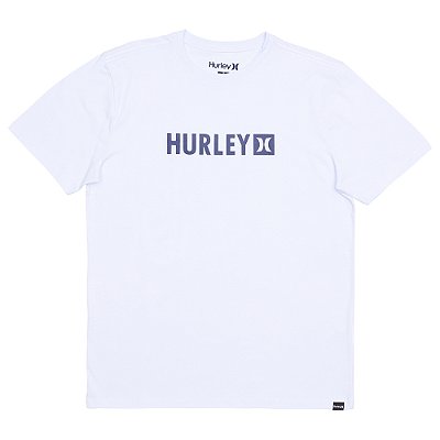 Camiseta Hurley Square WT25 Masculina Branco/Marinho