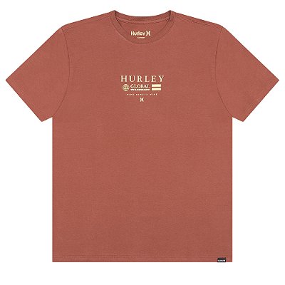 Camiseta Hurley Globo WT25 Masculina Marrom