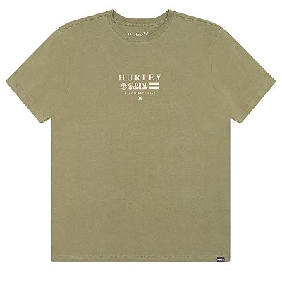 Camiseta Hurley Globo WT25 Masculina Militar