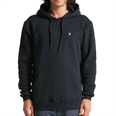 Moletom Volcom Canguru Single Stone WT25 Masculina Preto