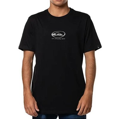 Camiseta Quiksilver Chrome Logo WT25 Masculina Preto