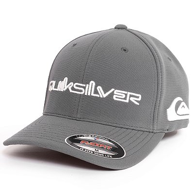 Boné Quiksilver Aba Curva Emb Type Warpaint SM25 Dark Grey