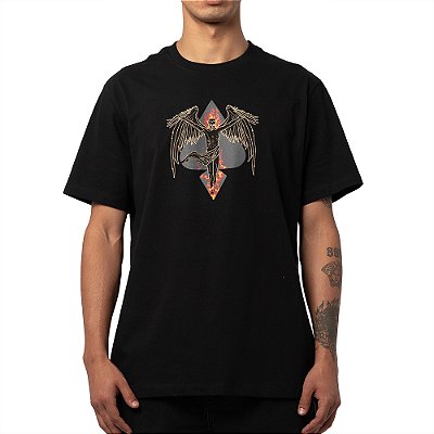 Camiseta MCD Anjo Fogo Espada WT25 Masculina Preto