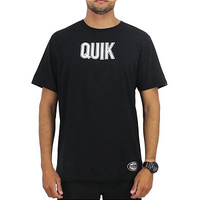 Camiseta Quiksilver Emb Quik Outdoor WT25 Masculina Preto