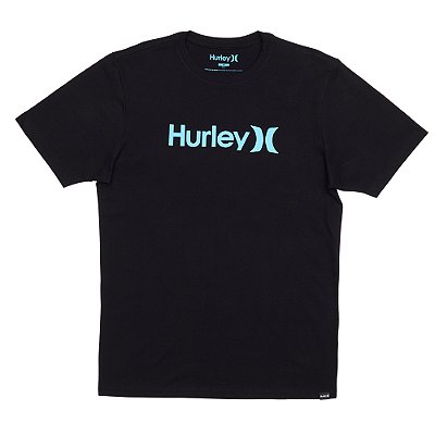 Camiseta Hurley O&O Solid WT25 Masculina Preto/Azul
