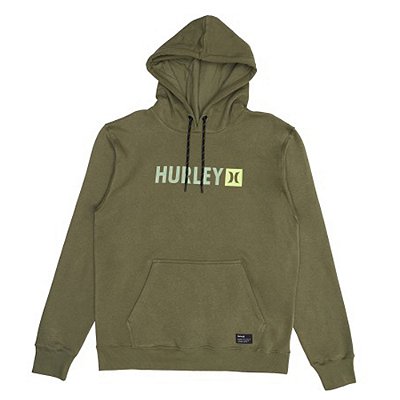 Moletom Hurley Canguru Square 2 Over WT25 Masculino Militar