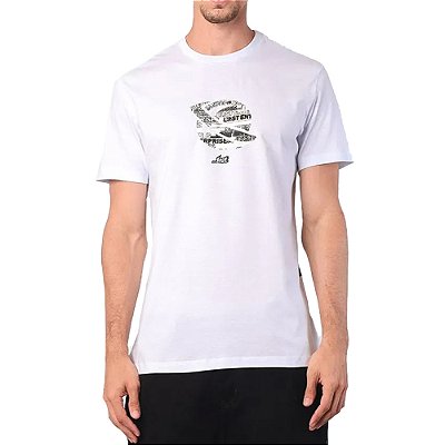 Camiseta Lost Sketch Saturn WT25 Masculina Branco