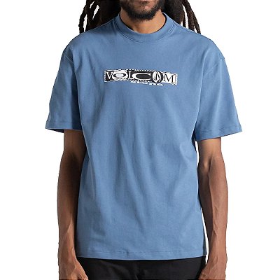 Camiseta Volcom Comfort Critter WT25 Masculina Azul