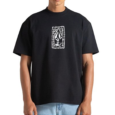 Camiseta Volcom Comfort Stone Face WT25 Masculina Preto