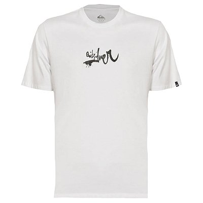 Camiseta Quiksilver Impaired Logo DNA WT25 Masculina Branco