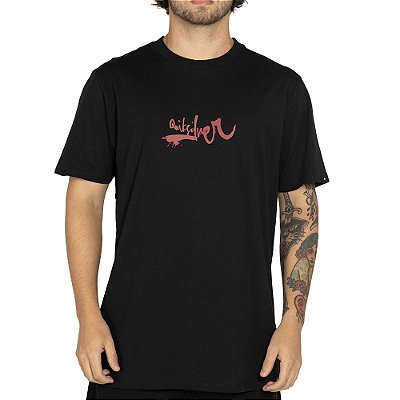 Camiseta Quiksilver Impaired Logo DNA Plus Size WT25 Preto