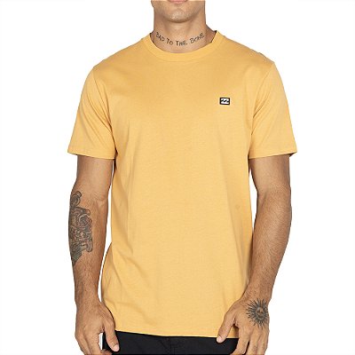 Camiseta Billabong Icon Patch WT25 Masculina Mostarda