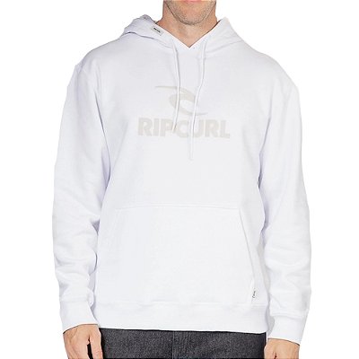 Moletom Rip Curl Canguru Puff Icon Logo WT25 White