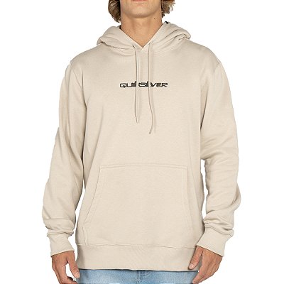 Moletom Quiksilver Canguru Omni Logo DNA WT25 Areia