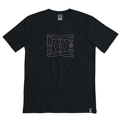 Camiseta DC Shoes Outline Star WT25 Masculina Preto