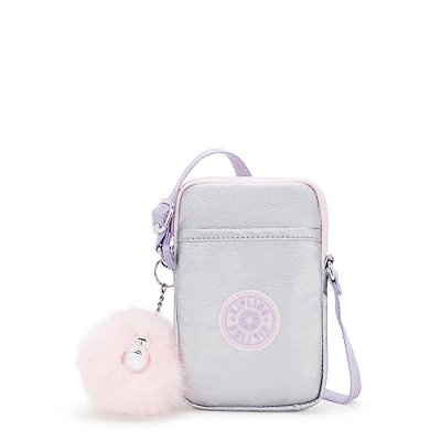 Bolsa Kipling Tally Silver Glow Met