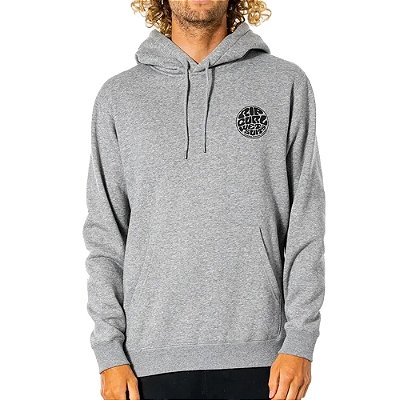 Moletom Rip Curl Canguru Brazil Wetsuit Icon WT25 Grey Marle