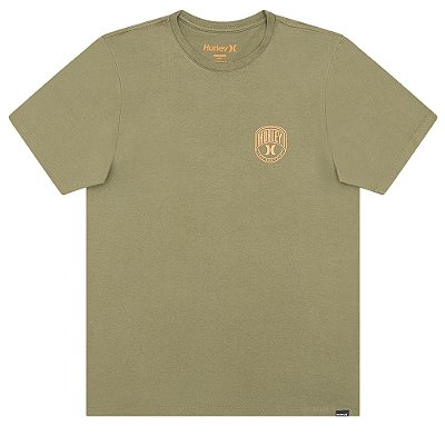 Camiseta Hurley Escudo WT25 Masculina Militar
