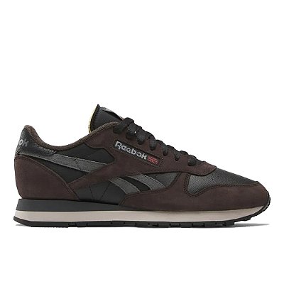 Tênis Reebok Classic Leather Masculino Black/Brown/Grey