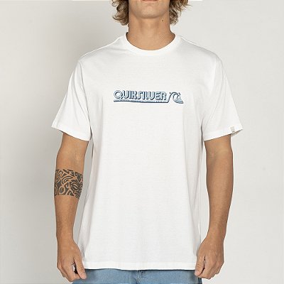 Camiseta Quiksilver Retro Bubble WT25 Masculina Show White