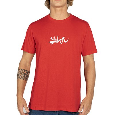 Camiseta Quiksilver Impaired Logo DNA Plus Size W25 Vermelho