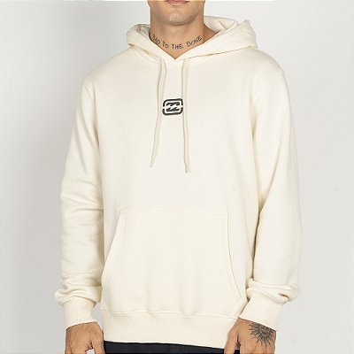 Moletom Billabong Canguru Bracket Wave WT25 Off White