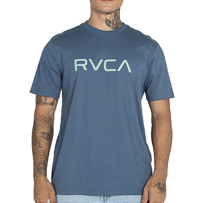 Camiseta RVCA Big RVCA Plus Size WT25 Masculina Azul Escuro