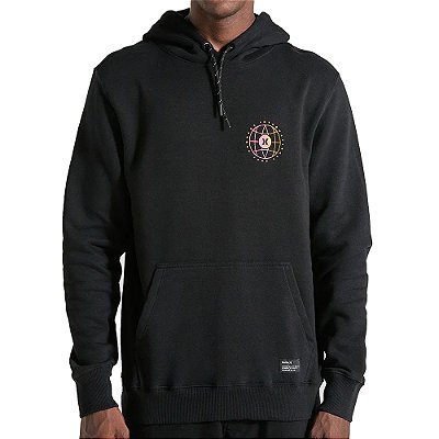 Moletom Hurley Canguru Level WT25 Masculino Preto