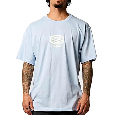 Camiseta Rip Curl Archive WT25 Masculina Blue Wind