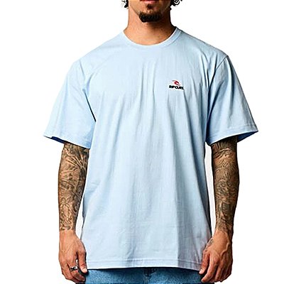 Camiseta Rip Curl Corporate WT25 Masculina Blue Wind