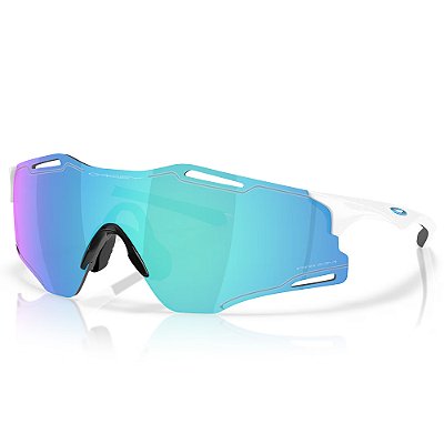 Óculos de Sol Oakley Cybr Zero Polished White Prizm Sapphire